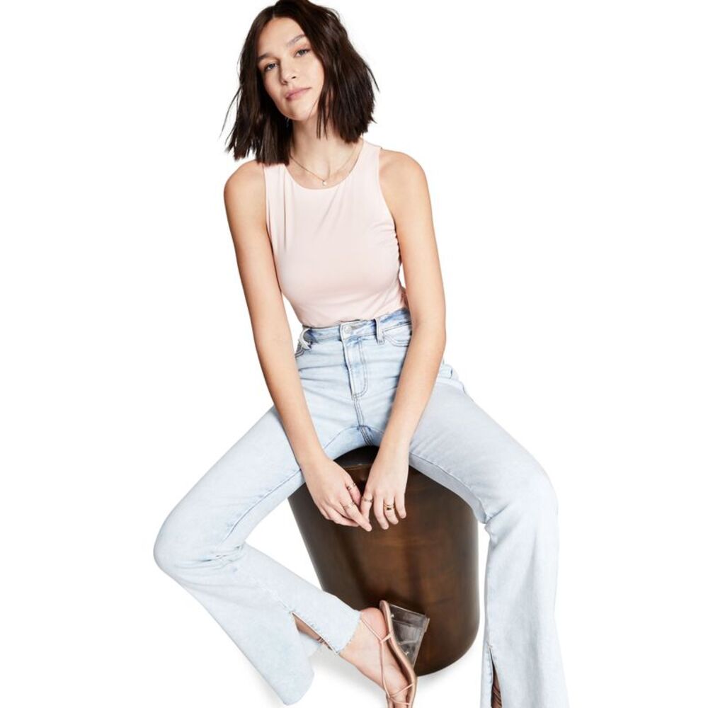 And Now This Now This Womens High Neck Bodysuit